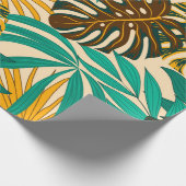 Colorful seamless pattern with tropical plants and geschenkpapier (Ecke)