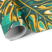 Colorful seamless pattern with tropical plants and geschenkpapier (Rolleneckpunkt)
