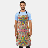 Colorful seamless triangle patchwork pattern. Abst Schürze (Getragen)