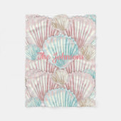 Colorful Seashell Cluster Fleecedecke (Vorderseite)