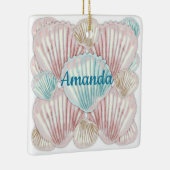 Colorful Seashell Cluster Keramikornament (Rechts)