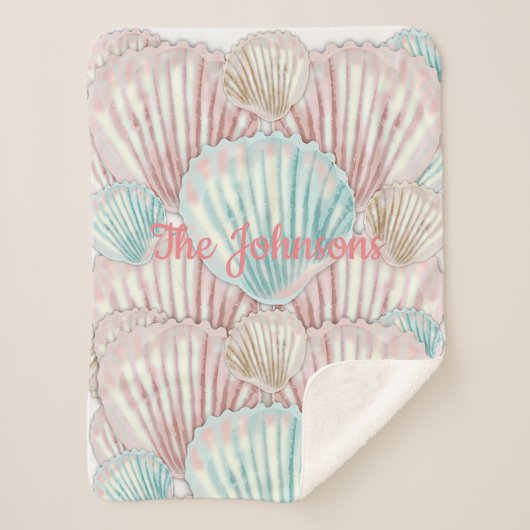 Colorful Seashell Cluster Sherpadecke (Vorderseite)