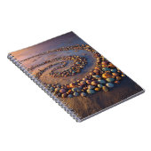 Colorful Seashell Spiral Beach Notebook Notizblock (Rechte Seite)