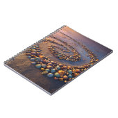 Colorful Seashell Spiral Beach Notebook Notizblock (Linke Seite)