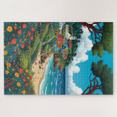 Colorful Seaside Village Jigsaw Puzzle (Horizontal)