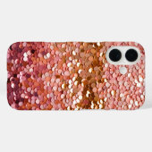 Colorful Sequin Art iPhone Case (Rückseite (Horizontal))
