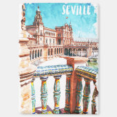 Colorful Sevilla Spanien Architektur Magnet (Vorderseite)