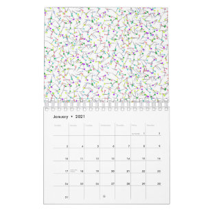 Colorful Sewing Pins White Dressmaker Seamstress Kalender