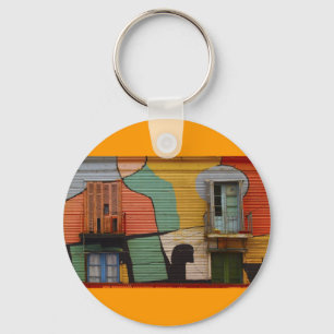 Colorful Shacks Buenes Aires Argentinien Schlüsselanhänger