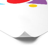 Colorful Shape Burst Poster (Ecke)