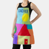 Colorful Shapes School LEHRER Schürze (InSitu)