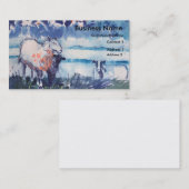 Colorful Sheep lamb Cloudy Sky Business Cards Visitenkarte (Vorne/Hinten)