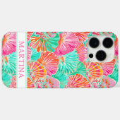 Colorful Shells Monogrammed Case-Mate iPhone Hülle (Rückseite (Horizontal))