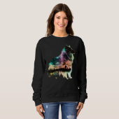 Colorful Sheltie Nature Shetland Sheepdog Reflecti Sweatshirt (Vorne ganz)