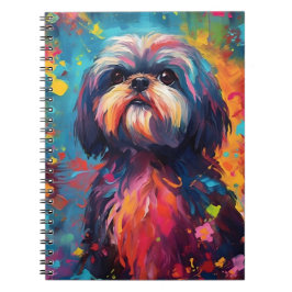 Colorful Shih Tzu Notizblock
