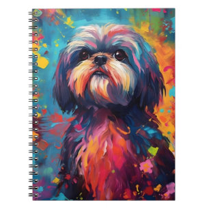 Colorful Shih Tzu Notizblock