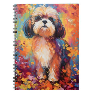 Colorful Shih Tzu Notizblock
