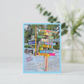 COLORFUL SIGNAGE (COUNTRIES) RUM POINT, GR.CAYMAN POSTKARTE (Stehend Vorderseite)