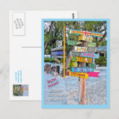 COLORFUL SIGNAGE (COUNTRIES) RUM POINT, GR.CAYMAN POSTKARTE (Vorne/Hinten)