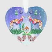 Colorful Silken Windhound Ornament (Vorderseite)