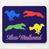 Colorful Silken Windhounds  Mousepad (Vorne)