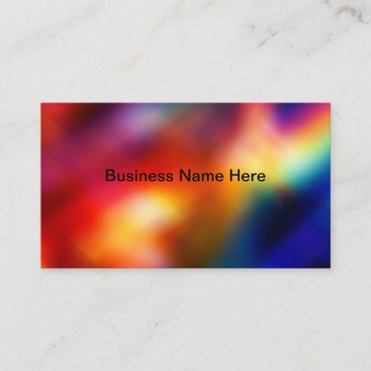 Colorful Simple Business Cards Design Template Visitenkarte (Vorderseite)