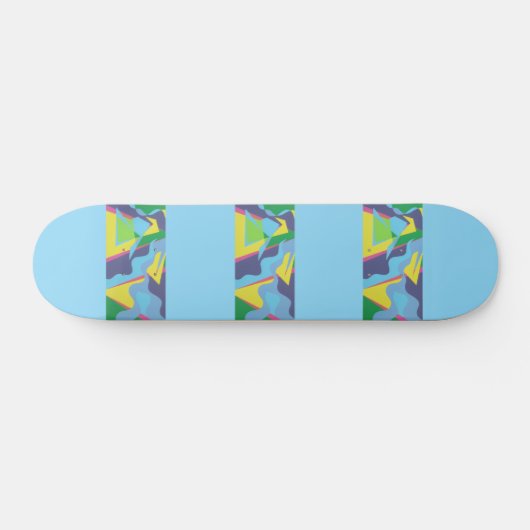 Colorful Skateboard Deck (Horizontal)