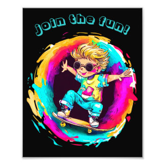 COLORFUL SKATER FUN! FOTODRUCK