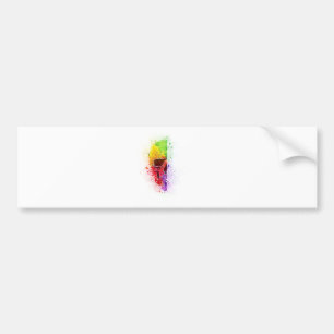 Colorful Skull - Farbiger Totenkopf Autoaufkleber