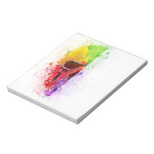 Colorful Skull - Farbiger Totenkopf Notizblock (Rotiert)