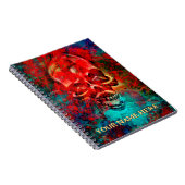 Colorful skull. Personalized Notizblock (Rechte Seite)