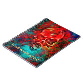 Colorful skull. Personalized Notizblock (Linke Seite)