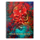 Colorful skull. Personalized Notizblock (Vorderseite)