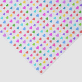 Colorful Small Motif Heart Pattern Seidenpapier (Detail)