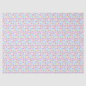 Colorful Small Motif Heart Pattern Seidenpapier (Vorderseite)