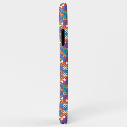 Colorful smartphone case with abstract geometric  (Hinten/Rechts)