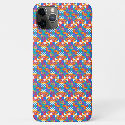 Colorful smartphone case with abstract geometric  (Rückseite)