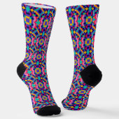 Colorful socks featuring an intricate geometric  socken (Gewinkelt)