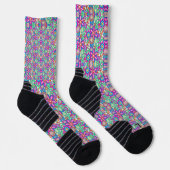 Colorful socks with intricate geometric patterns  socken (Rechts)