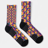 Colorful socks with vibrant abstract patterns socken (Rechts)