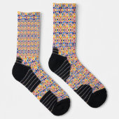 Colorful socks with vibrant geometric patterns  socken (Rechts)