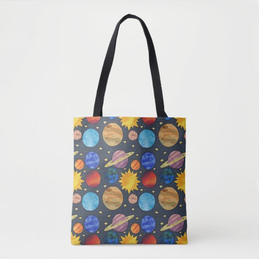 Colorful Solar System Tasche (Vorderseite)