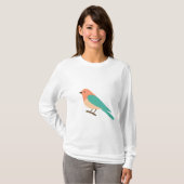 Colorful Songbird Art Tee for Women  (Vorne ganz)