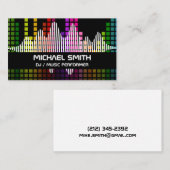 Colorful Sound Bar Equalizer | Erzeuger Visitenkarte (Vorne/Hinten)