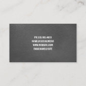 Colorful Sound Bar Equalizer | Lederuntergrund Visitenkarte (Rückseite)