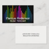 Colorful Sound Bar Equalizer Visitenkarte (Vorne/Hinten)