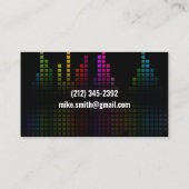 Colorful Sound Bar Equalizer Visitenkarte (Rückseite)