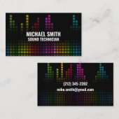 Colorful Sound Bar Equalizer Visitenkarte (Vorne/Hinten)
