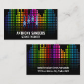 Colorful Sound Bar Equalizer Visitenkarte (Vorne/Hinten)