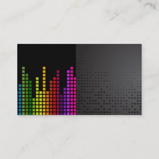 Colorful Sound Bar Equalizer Visitenkarte (Rückseite)